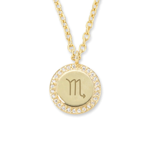 SCORPIO ZODIAC COIN Necklace