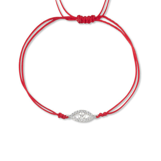 EVIL EYE (zircons) string bracelet