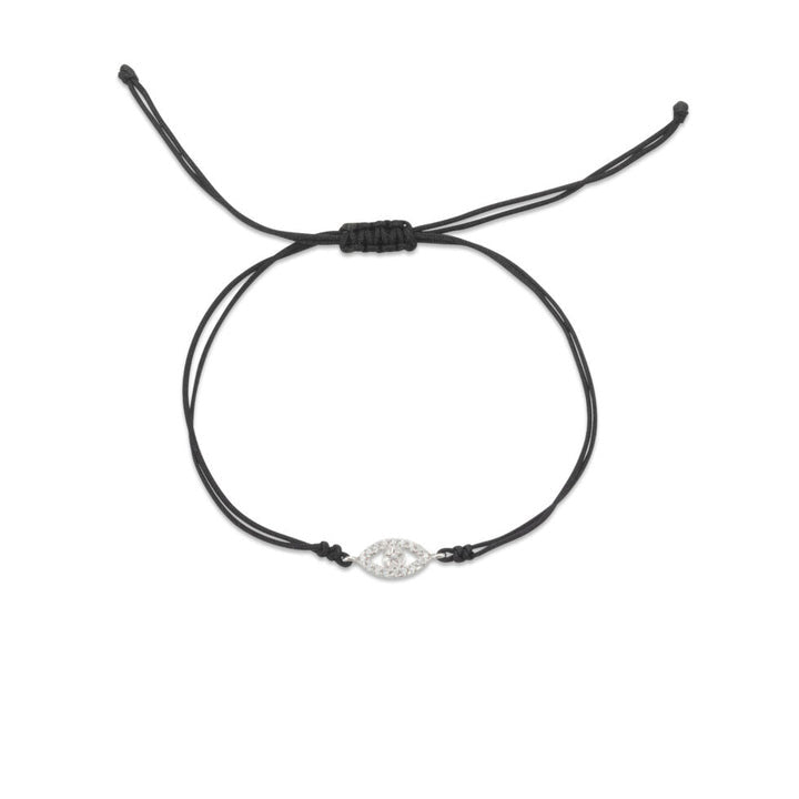 EVIL EYE (zircons) string bracelet