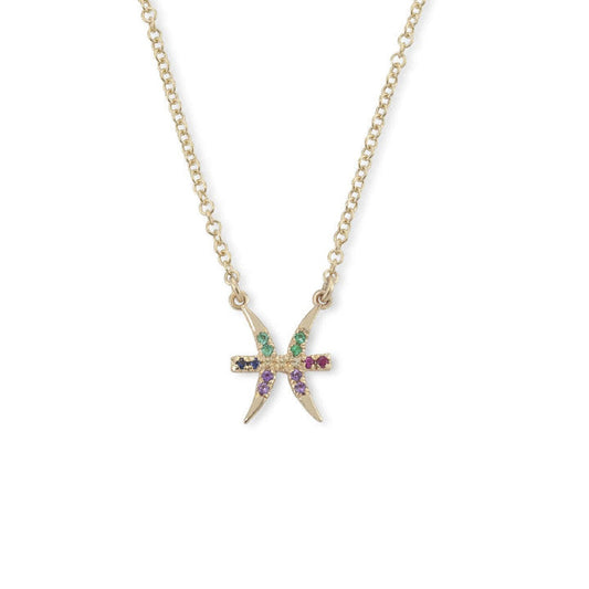 Pisces Zodiac Necklace
