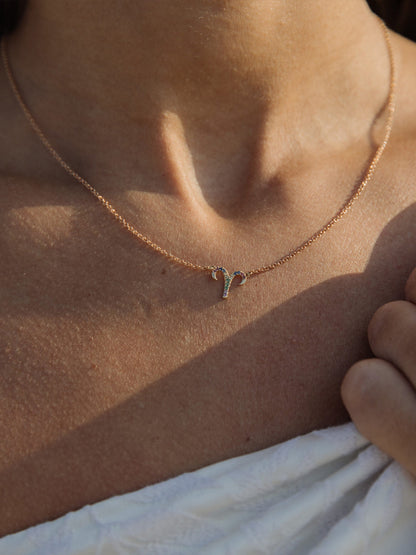 Aries Zodiac Necklace