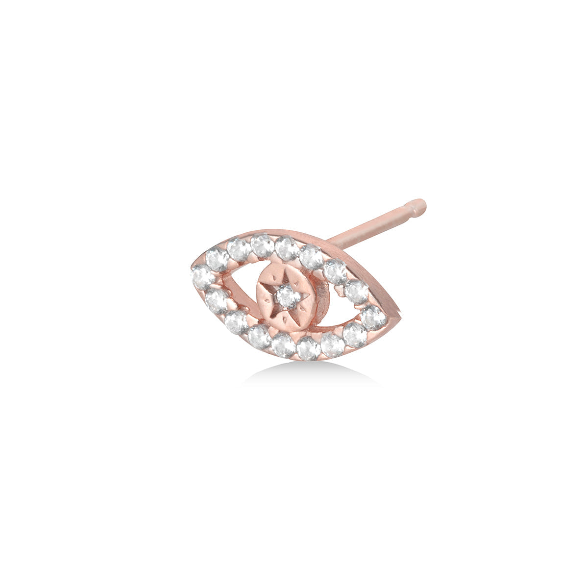 SINGLE EVIL EYE DIAMONDS Earring