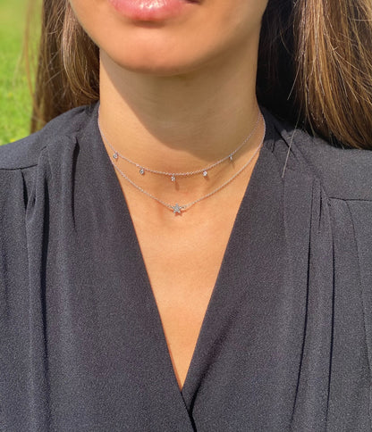 CLASSIC 5 DIAMOND DROPS Necklace