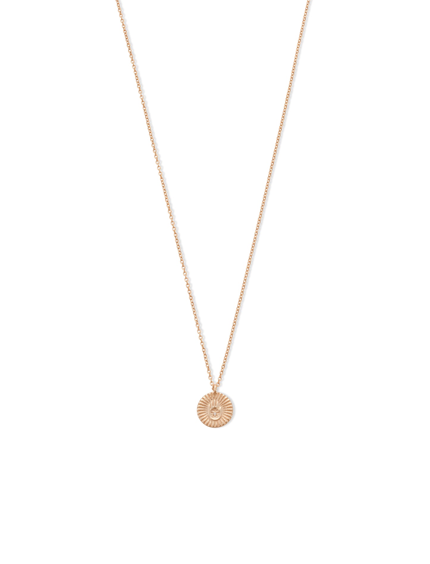 CIRCLE WITH HAMSA Necklace