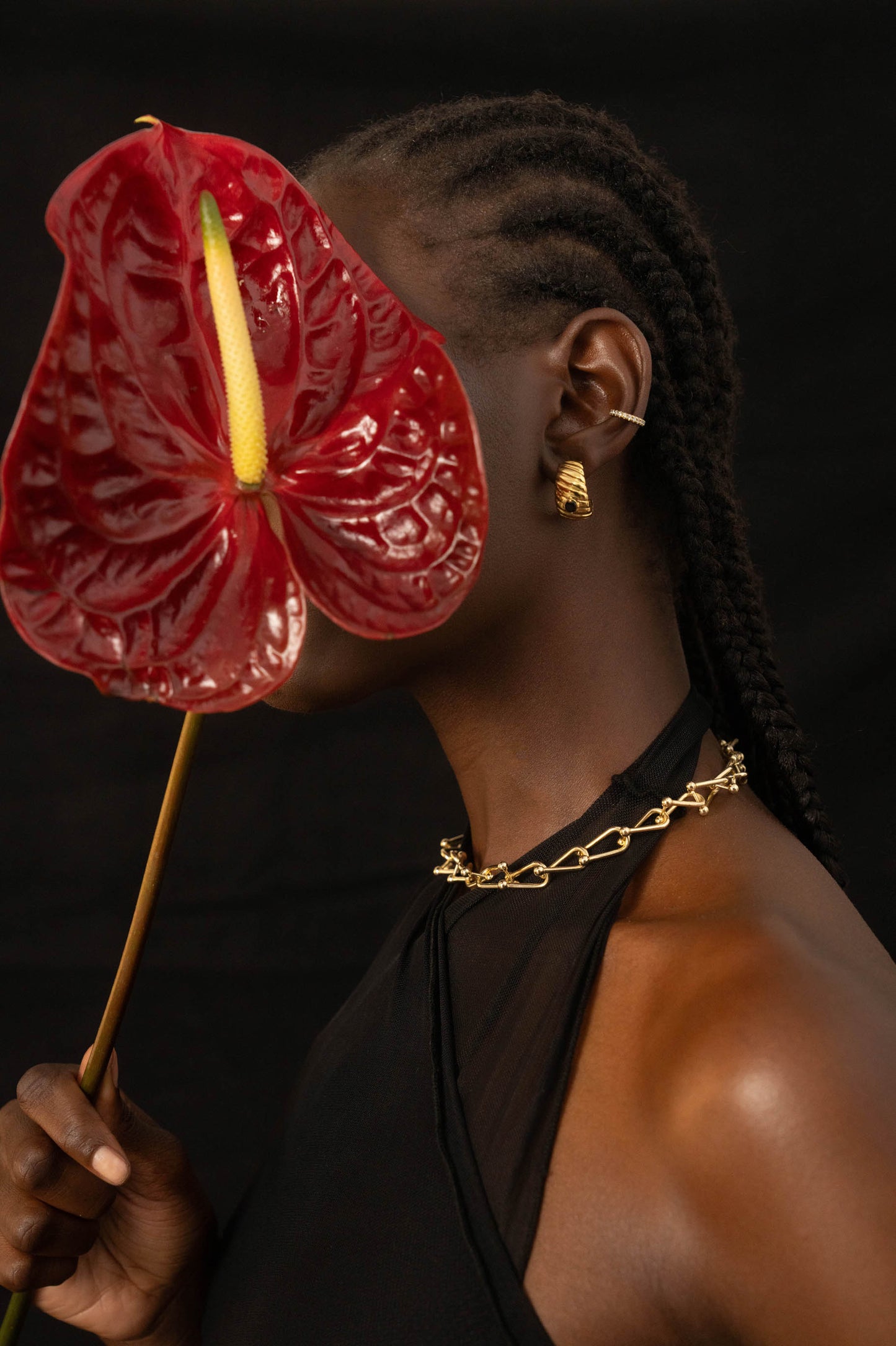 TEXTURED SPINEL Earrings