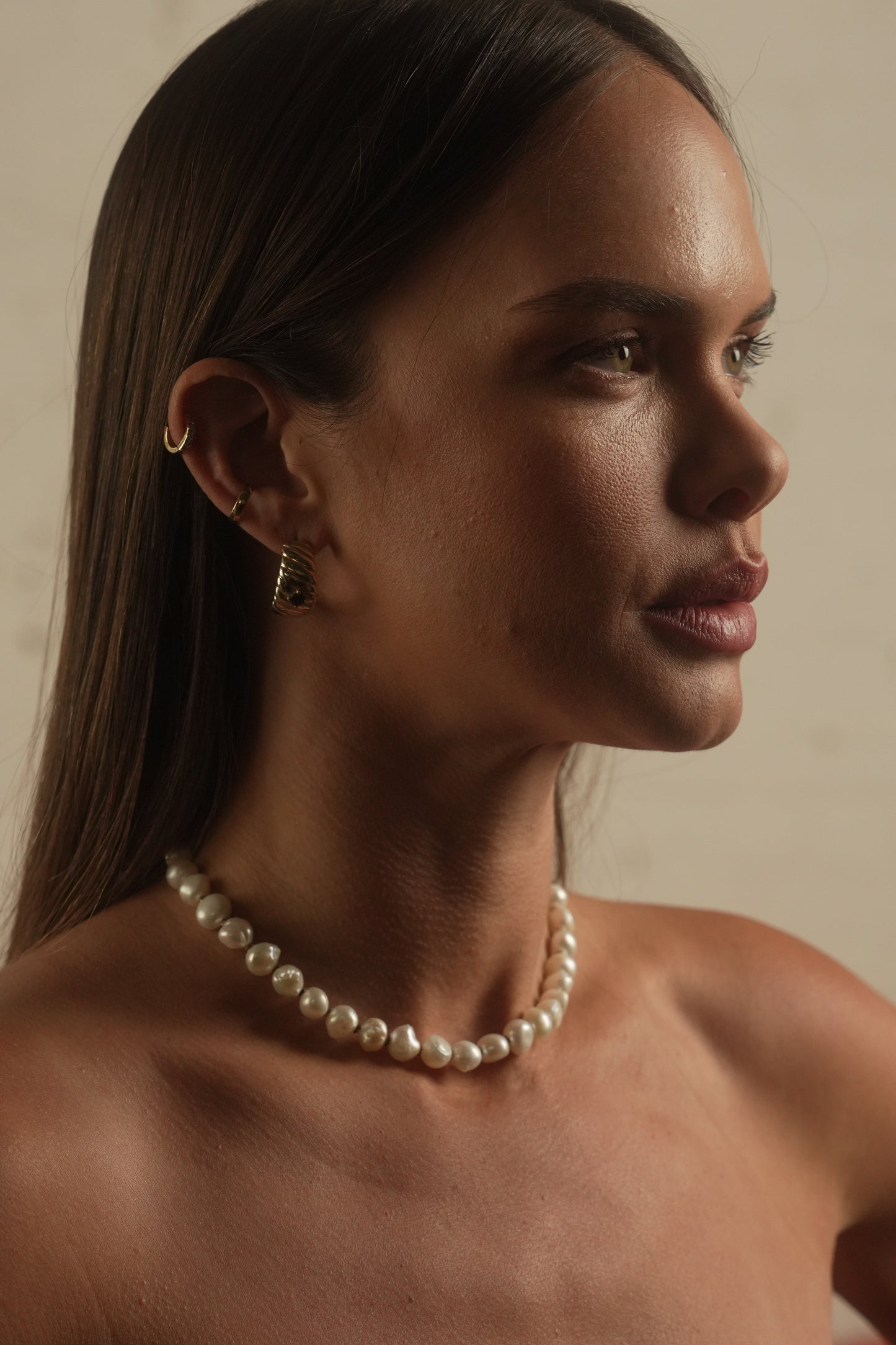 TEXTURED SPINEL Earrings