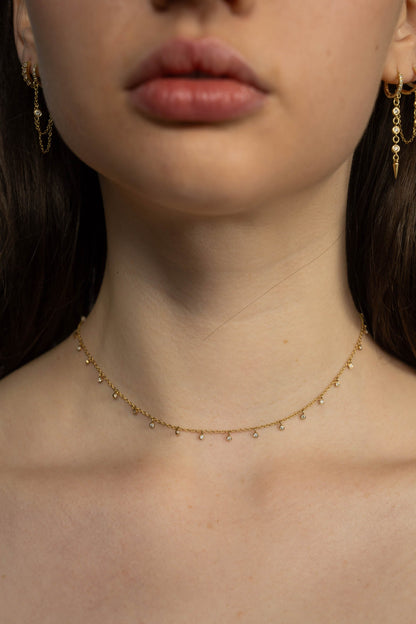 SINGLE CONES DROP DIAMONDS Earring