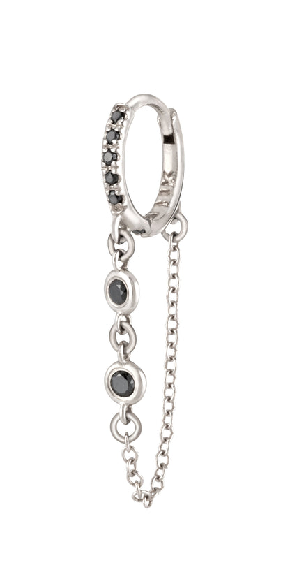 SINGLE MAGIC Black Diamonds Earring