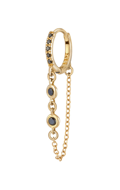 SINGLE MAGIC Black Diamonds Earring