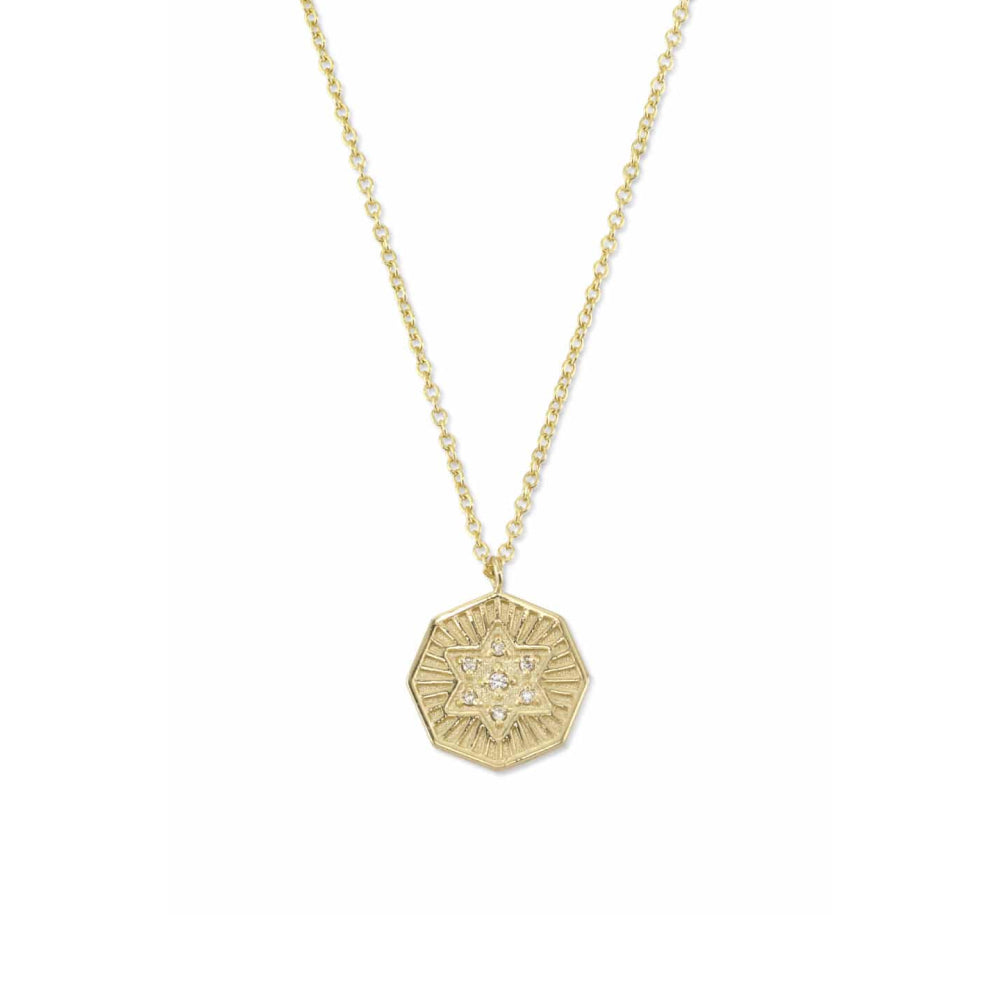 OCTAGON WITH MAGEN DAVID Necklace