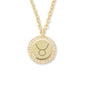 TAURUS ZODIAC COIN Necklace