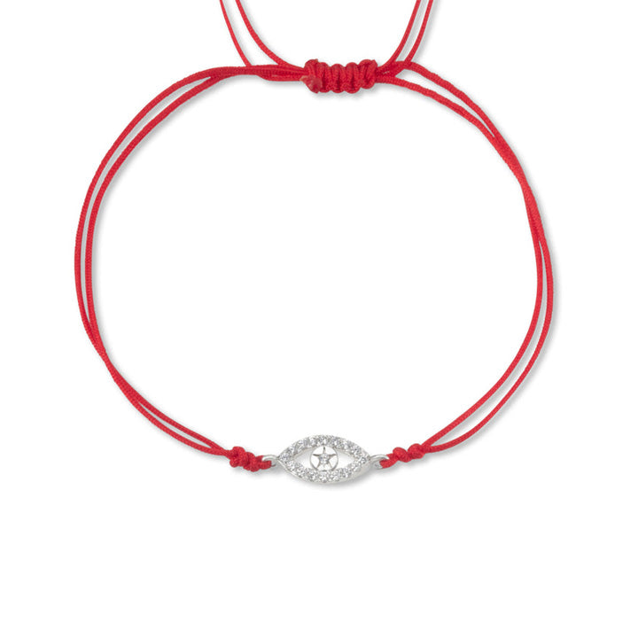 EVIL EYE  (zircons) string bracelet