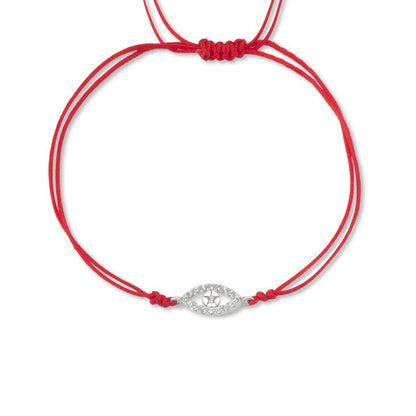 EVIL EYE  (zircons) string bracelet