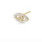 SINGLE EVIL EYE DIAMONDS Earring