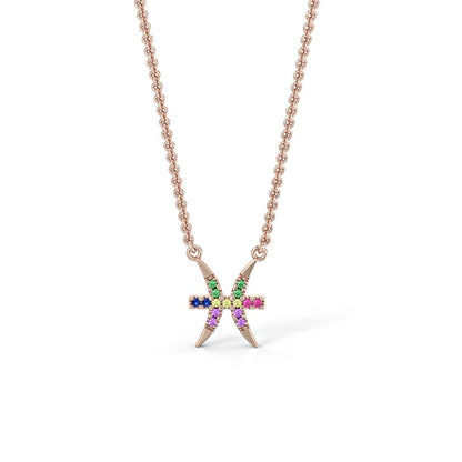 Pisces Zodiac Necklace