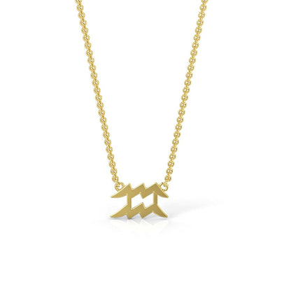 Aquarius Zodiac Necklace