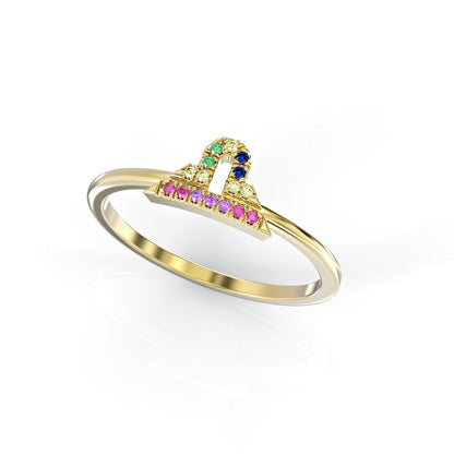 Libra Zodiac Ring