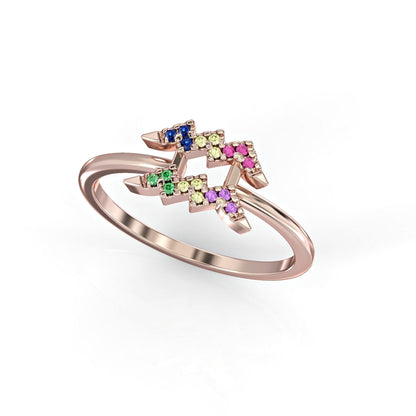 Aquarius Zodiac Ring