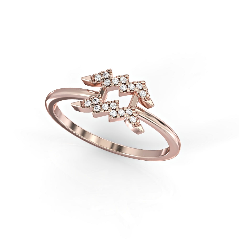 Aquarius Zodiac Ring