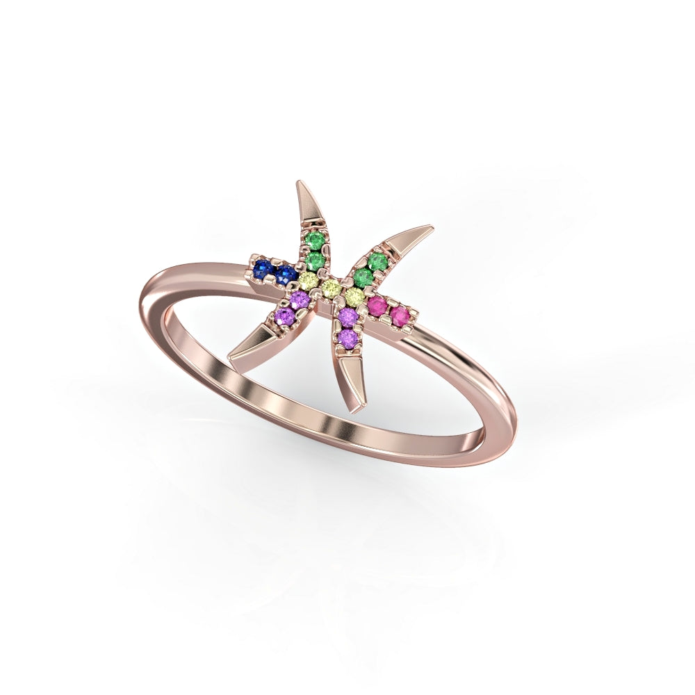 Pisces Zodiac Ring