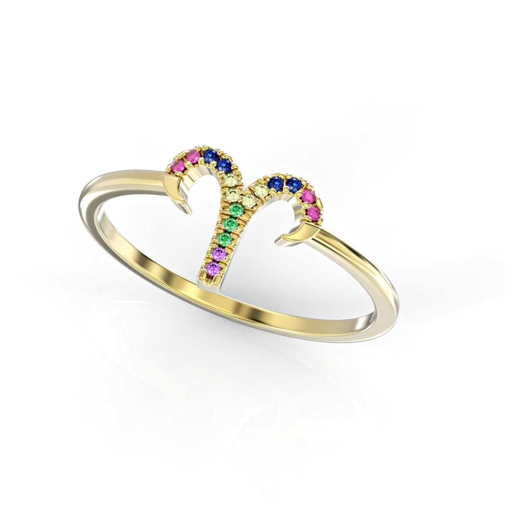 Aries Zodiac Ring