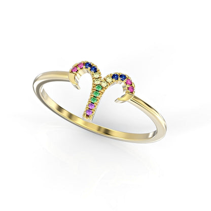 Aries Zodiac Ring