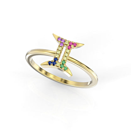 Gemini Zodiac Ring