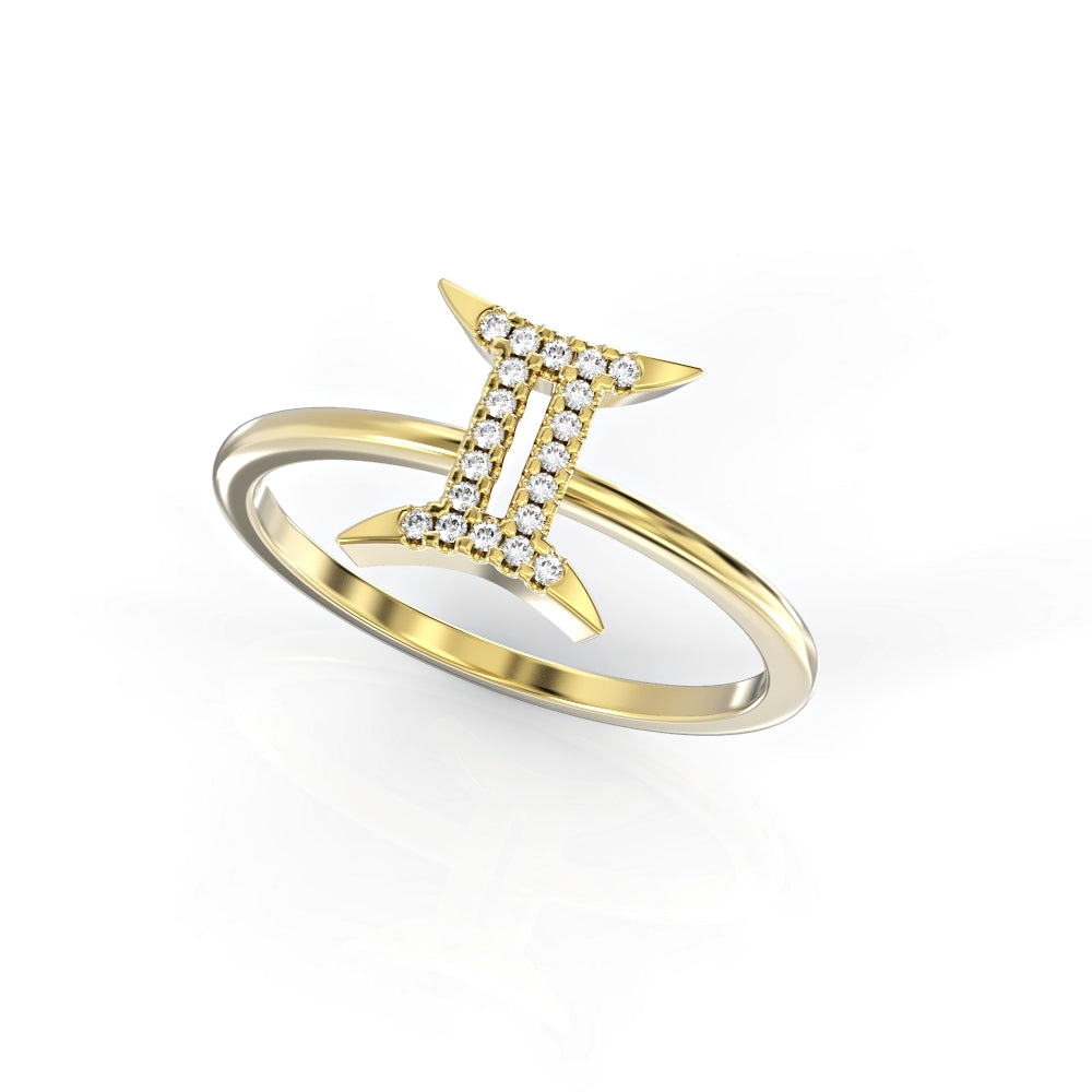 Gemini Zodiac Ring