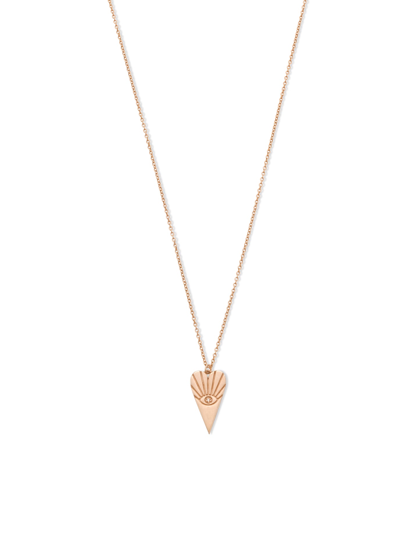 HEART WITH EVIL EYE Necklace